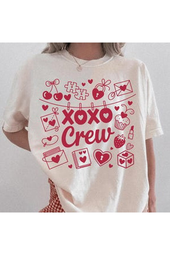 XOXO Bold Typography Clean Casual Graphic T-Shirt