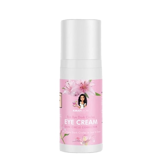 KirahGlow Bye Bye Dark Circles Eye Cream for Dark Circles and Puffiness | Anti-Aging Under Eye Treatment with Hyaluronic Acid, Peptides & Niacinamide | Hydrating, Lightweight Formula for Puffy Eyes