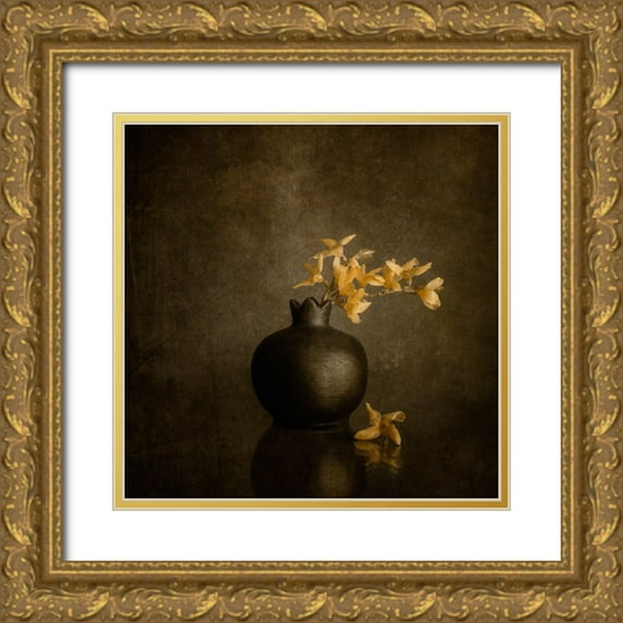 Kiral, Cicek 12x12 Gold Ornate Wood Framed with Double Matting Museum Art Print Titled - Calm Emotions