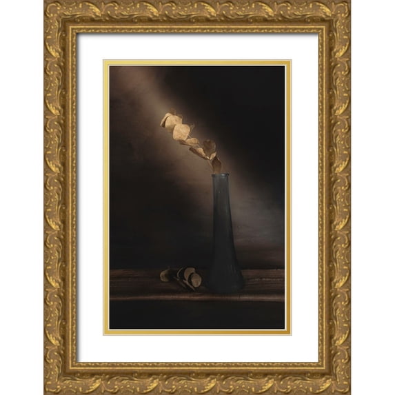 Kiral, Cicek 23x32 Gold Ornate Wood Framed with Double Matting Museum Art Print Titled - Partially Lighted