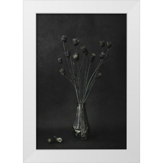 Kiral, Cicek 23x32 White Modern Wood Framed Museum Art Print Titled - Dark