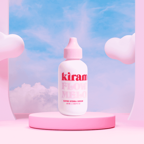 Kiramoon Flowermelon Super Hydra Glow Facial Serum, 2oz