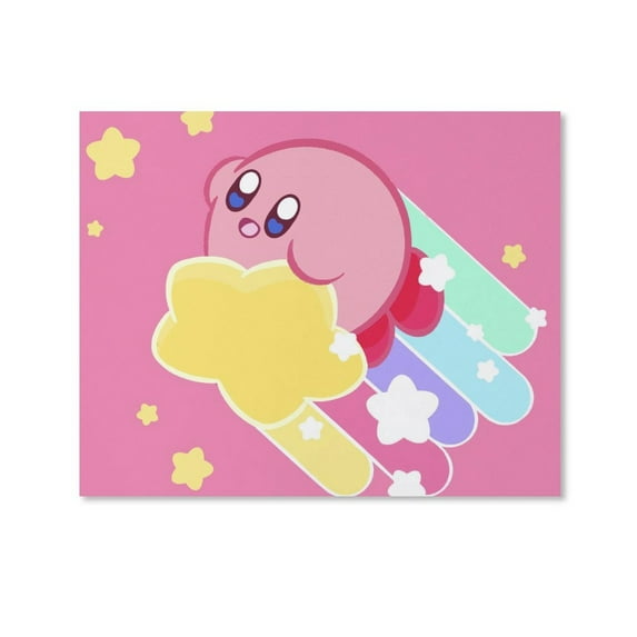Kirby And The Forgotten Land Decorative Painting Canvas Wall Poster Art Picture Painting Gift Living Room Posters Bedroom Painting Decor