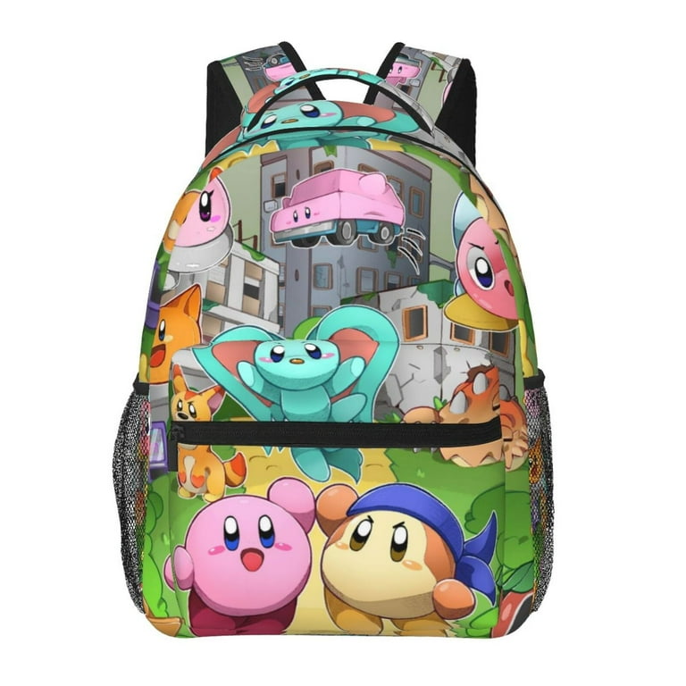 Kirby And The Forgotten Land Game Backpack Shoulders Laptop