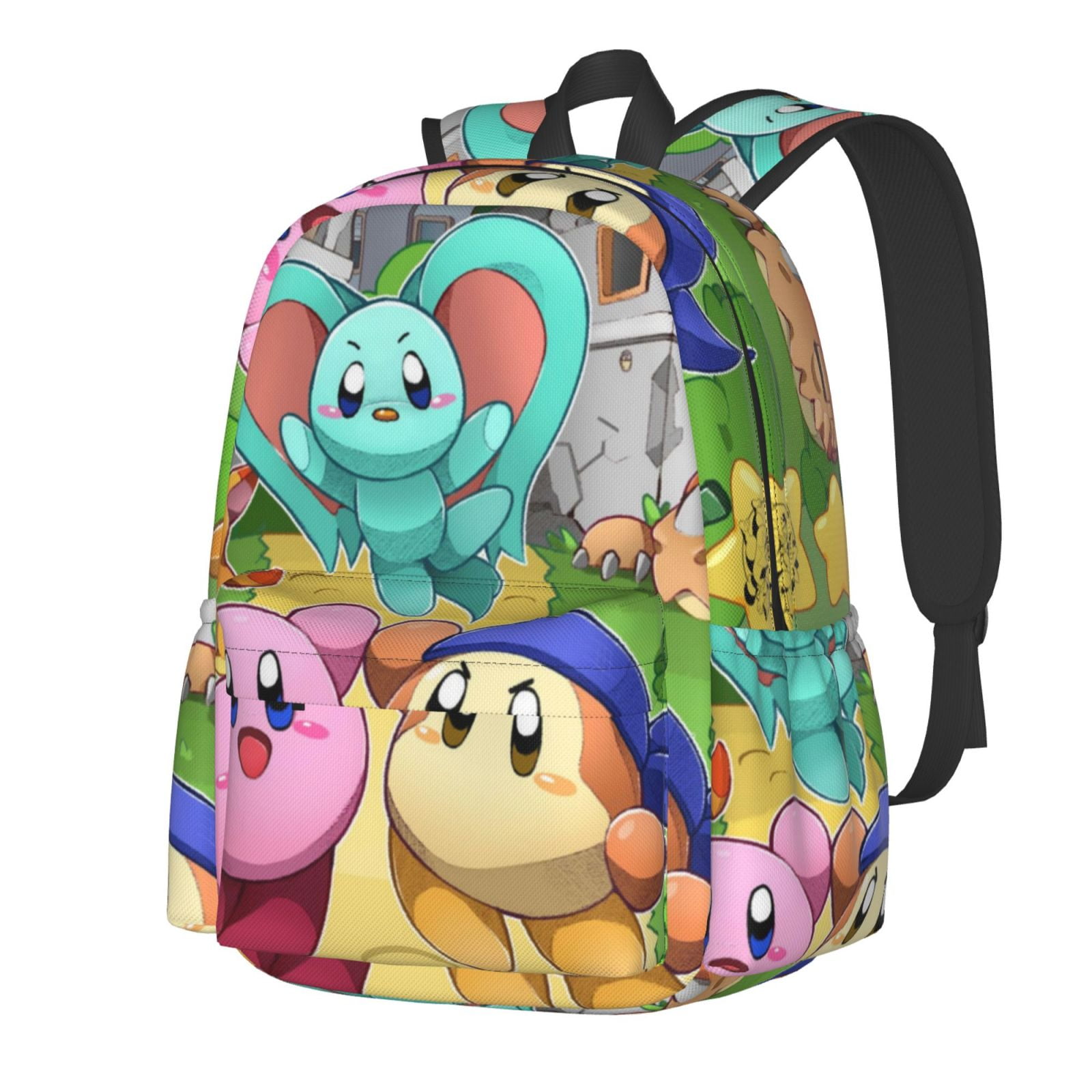 Forgotten Backpack Kirby And The Forgotten Land Game Unisex Laptop Backpack Large Capacity ...