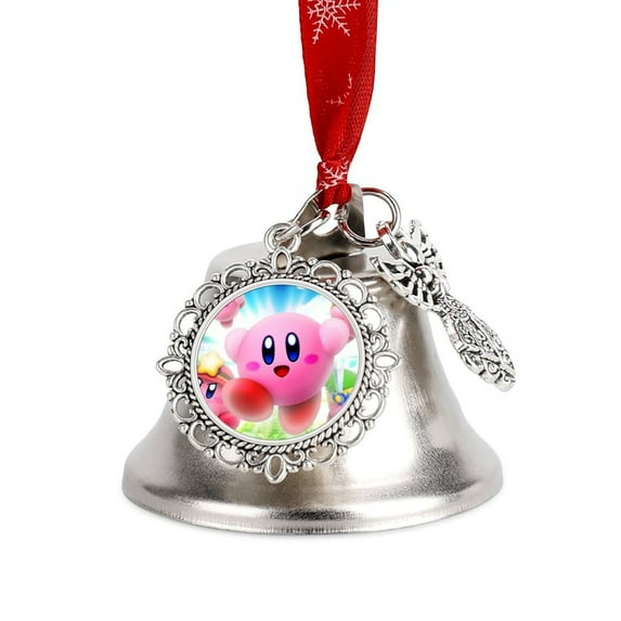 Kirby Animal Cartoon Christmas Bell Ornament Xmas Decor Jingling Bell Christmas Tree Hanging Ornaments Decoration Supplies