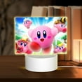 thumbnail image 1 of Kirby Animal Cartoon Rectangular Acrylic Night Light Adjustable 3 Light Modes USB Cable Lamp Light Display Base LED Light For Bookshelves Desk Bedside Tables Child Room Bedroom, 1 of 9