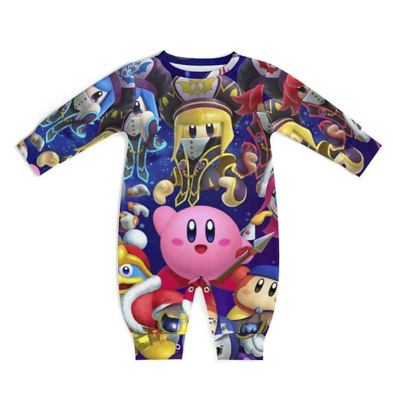 Kirby Baby Long Sleeve Footless, Infant Playsuit Romper Jumpsuits for Boys Girls