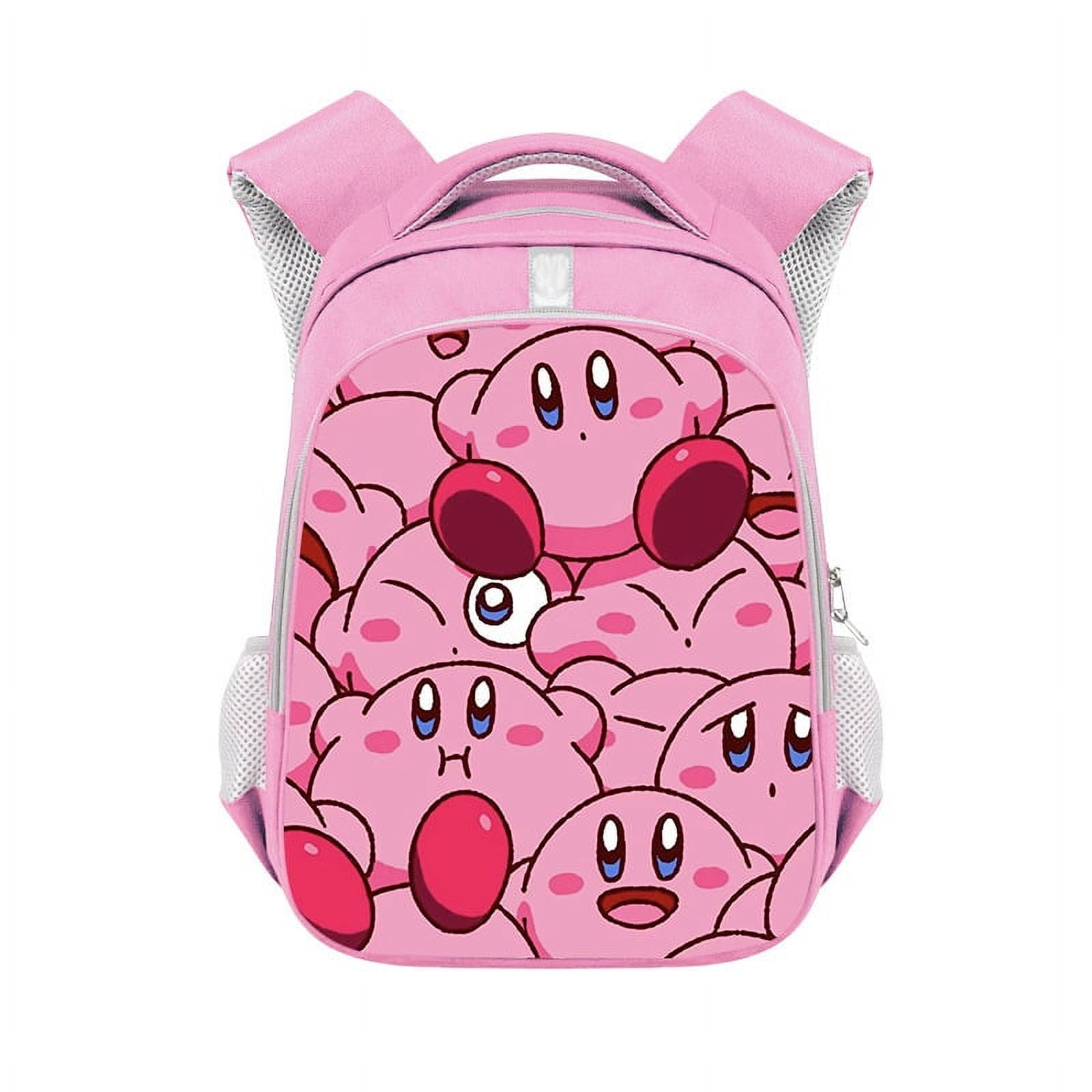 Kirby Backpack 14 inch Kirby Schoolbag Bookbag for Kids Youths Girls Boys Back to School Backpack Elementary School Student Walmart