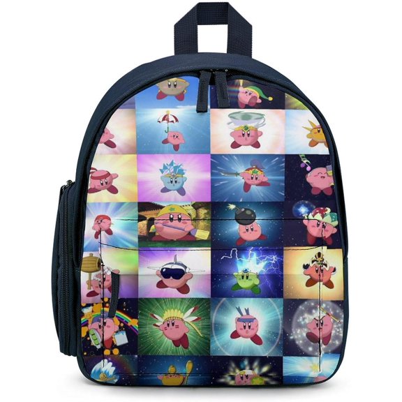 Kirby Backpack Cute Character Bookbag Kirby Fans Travel Backpack Gifts for Birthday