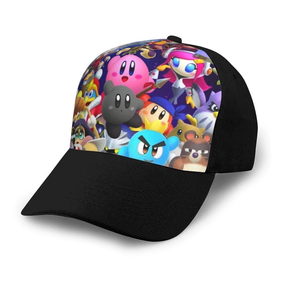 Kirby Baseball Cap Low Profile Adjustable Golf Dad Hat Trucker Hats for Men Women