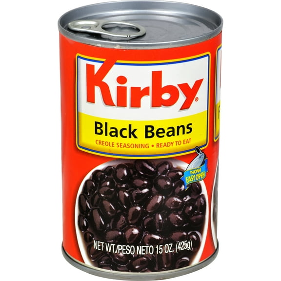 Goya Kirby Black Beans 15 oz Can - Rich in Protein & Fiber
