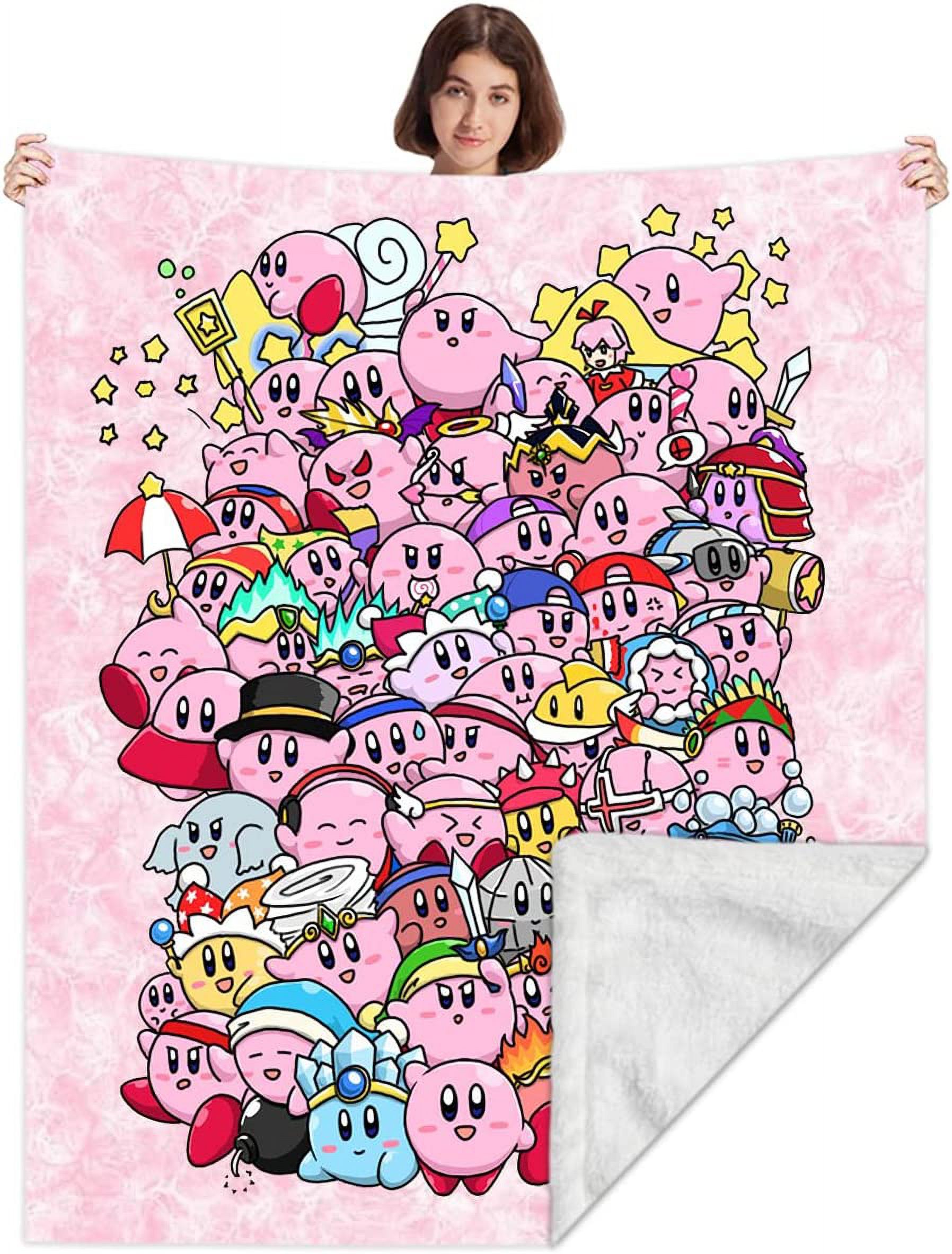 Kirby Blanket Fuzzy Soft Micro Fleece Ultra Fuzzy Blanket for Office
