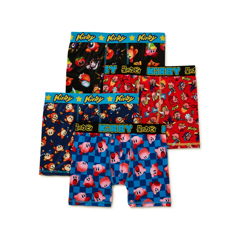 Kirby Boys Boxer Brief Underwear, 4-Pack, Sizes XS-XL