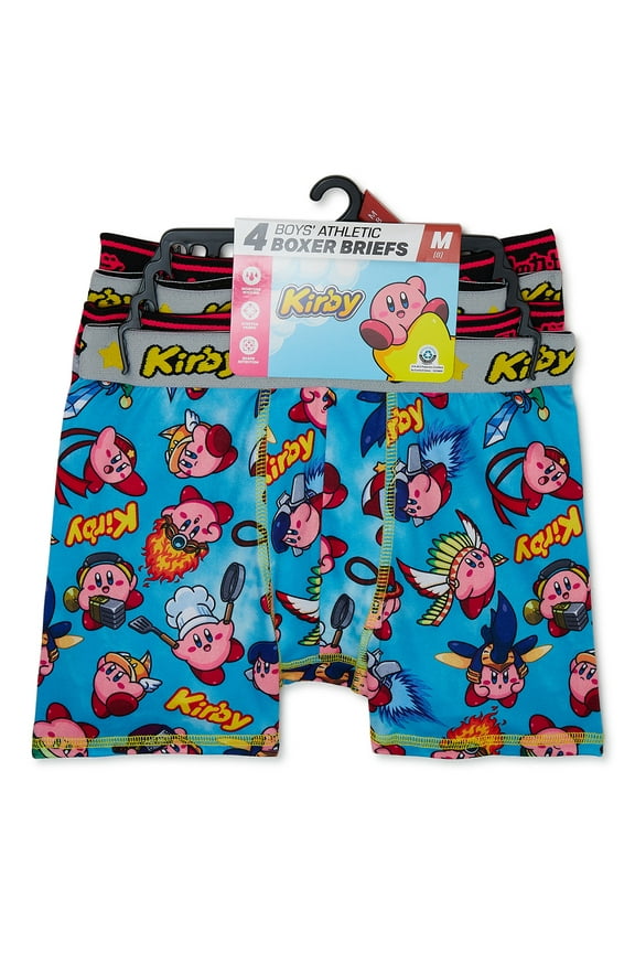 Boys Boxer Brief Underwear, 4-Pack, Sizes XS-XL