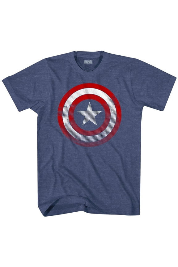 Avengers Boys Captain America Shield T-Shirt, Sizes 4-18