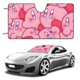 thumbnail image 1 of Kirby Cartoon Game Car Windshield Sunshade Umbrella Foldable Reflective Sun Visor Front Window Cover Protector Accessories, 1 of 8