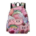 thumbnail image 1 of Kirby Cartoon Poster Adjustable Backpack Laptop Daypack Student School Bookbag Satchel Half Printed Rucksack, 1 of 8