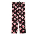 thumbnail image 1 of Kirby Character Print Men's Black Sleep Pajama Pants-XL, 1 of 3