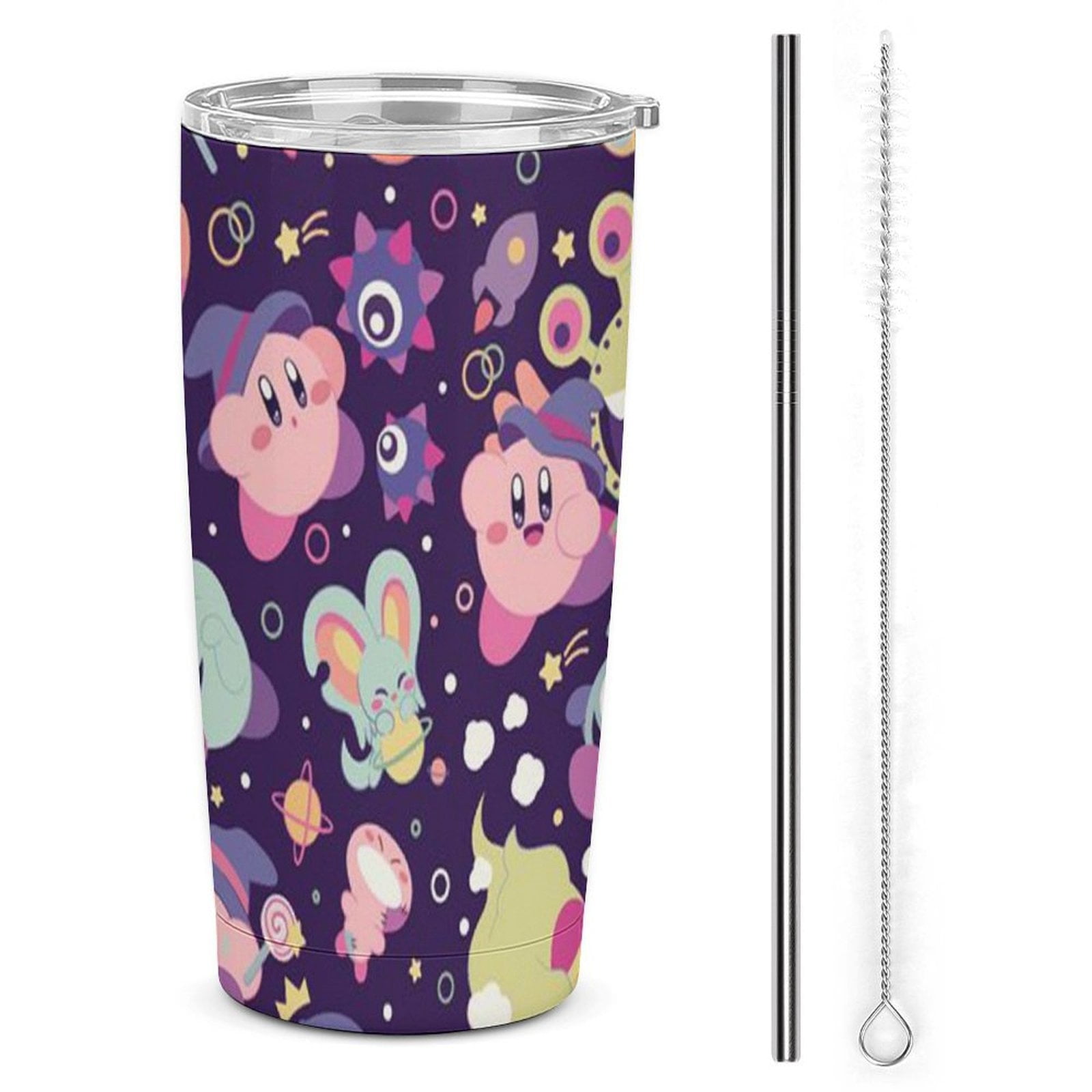 Kirby Character Stainless Steel Car Cup Thermal Vacuum Insulation