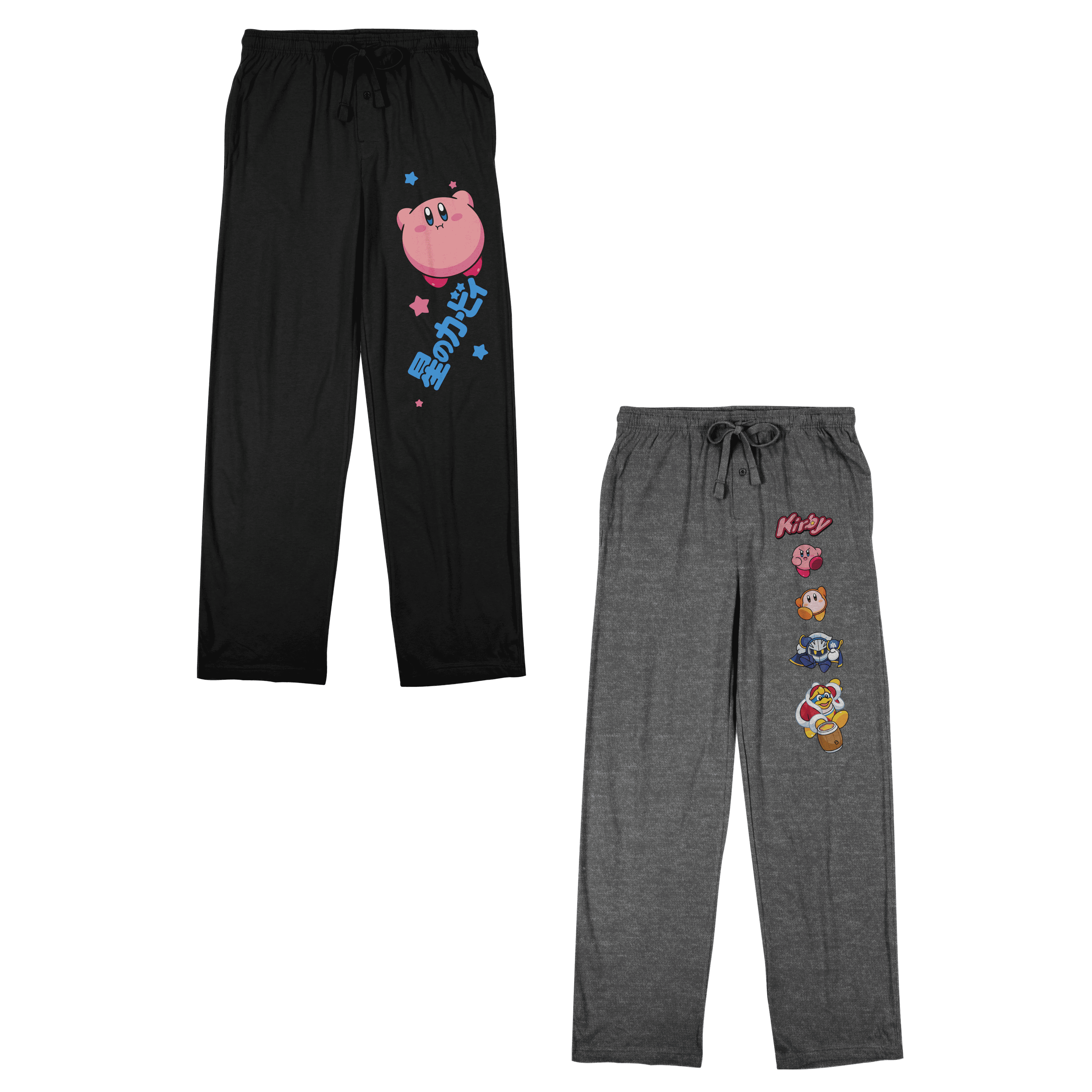 【COLOR iN ID】Kirby Color Matching Easy Pants Kirby Pink Adult Womens Sleep Pants - Cozy Nightwear for