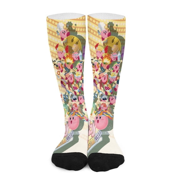Kirby Compression Socks Support Knee High Socks For Running Hiking Athletic Nursing