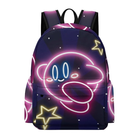 Kirby Cute Anime Travel And Hiking Backpack 42x30x15cm