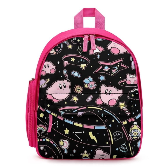 Kirby Cute Cartoon backpack travel bag adjustable shoulder straps One size