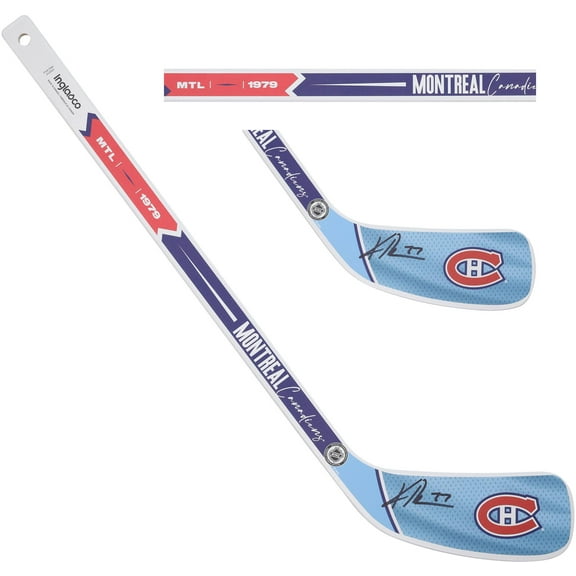 Kirby Dach Montreal Canadiens Autographed 2022-23 Reverse Retro Mini Stick - Fanatics Authentic Certified