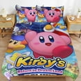thumbnail image 1 of Kirby Deluxe Game 3 Pieces Bedding Set Double Sided Printing Soft Comforter Sets Decor Bedroom Gifts With 1 Duvet Cover 2 Pillowcases, 1 of 8