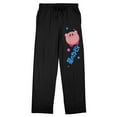 thumbnail image 1 of Kirby Floating Character Men's Black Sleep Pajama Pants-3XL, 1 of 5