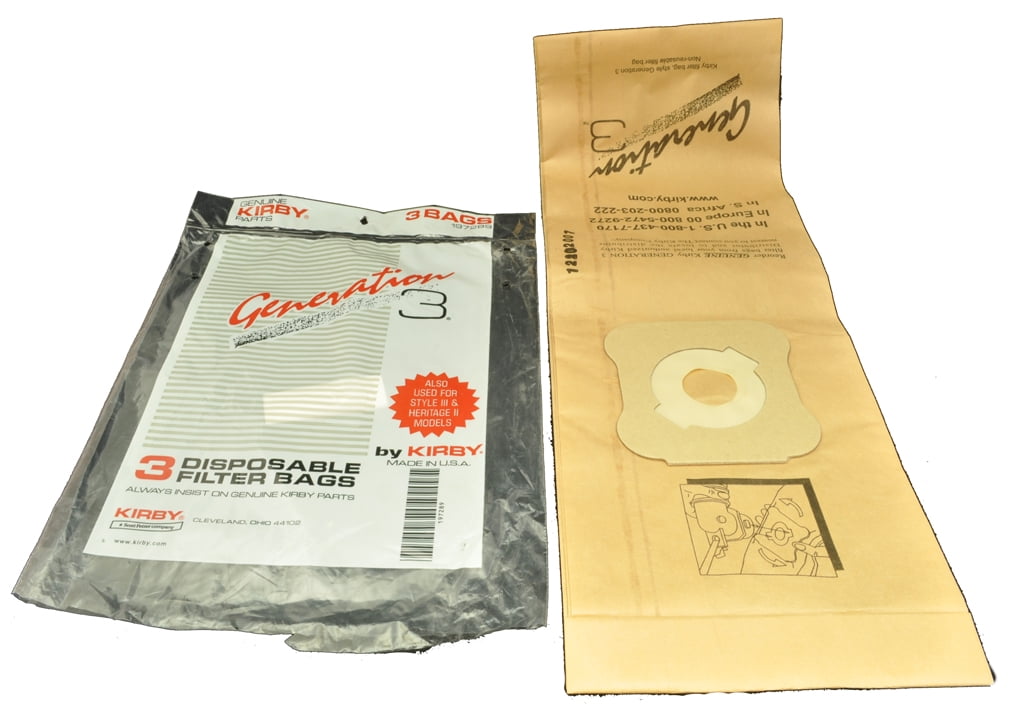 Kirby Generation 3 Vacuum Cleaner Bags, Kirby Item Number 197289, 3 ...