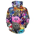 thumbnail image 1 of Kirby Hoodie 3D Print Pullover Hooded Long Sleeve Sweatshirts Tops Blouse with Pocket for Mens Womens, 1 of 7