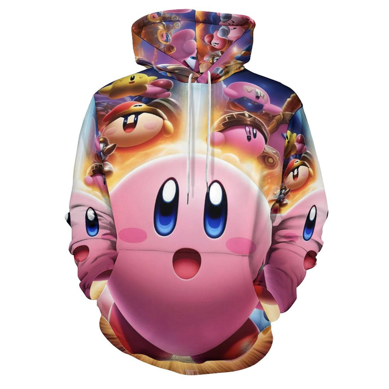 Kirby Hoodie 3D Print Pullover Hooded Long Sleeve Sweatshirts Tops ...