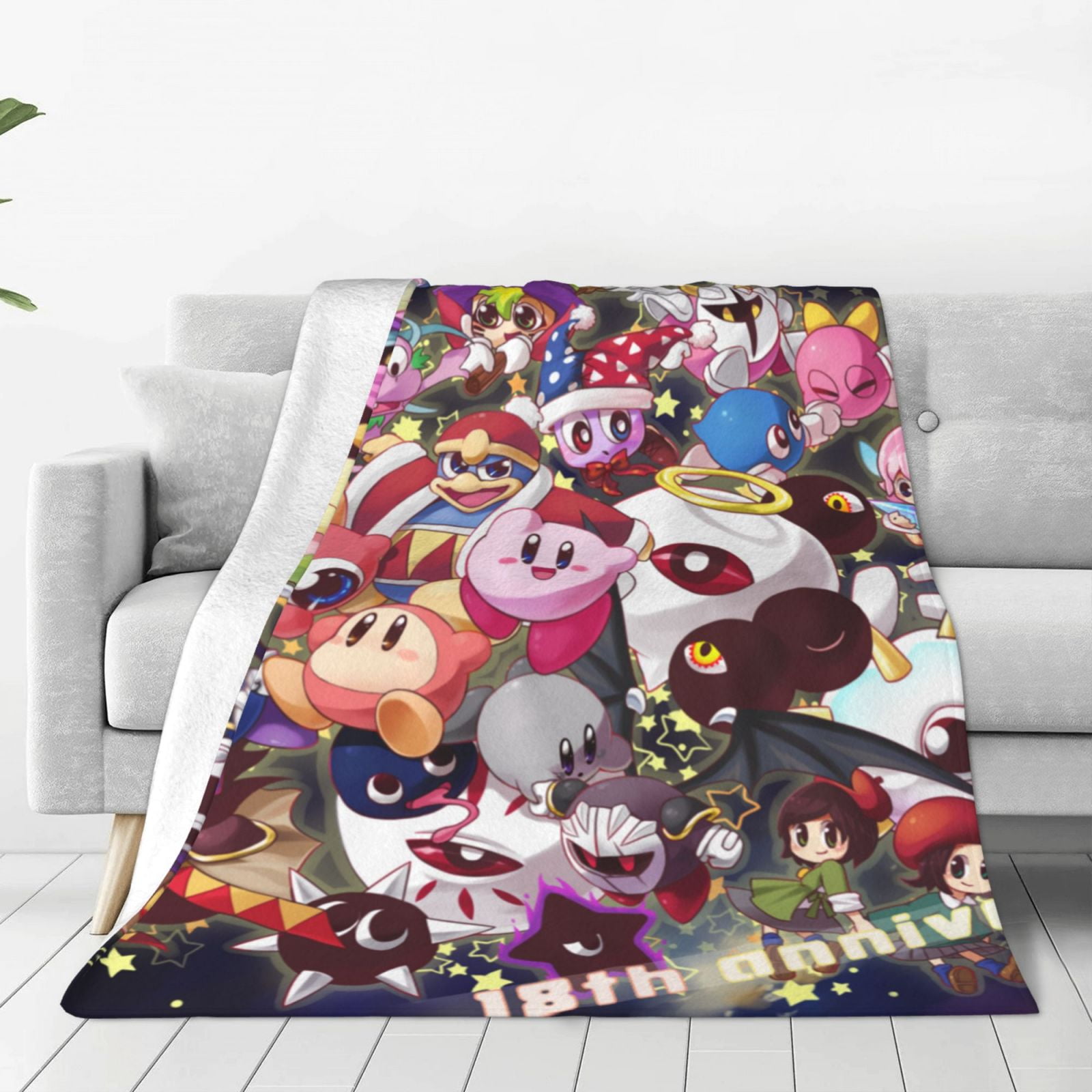 Kirby Kids Adults UltraSoft Micro Fleece Blanket Throw All Season