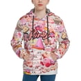 thumbnail image 1 of Kirby Kids' Hoodie 3d Print Sweatshirt Soft Pullover Hooded With Big Pockets Fans Gifts For Boys Or Girls Small, 1 of 7