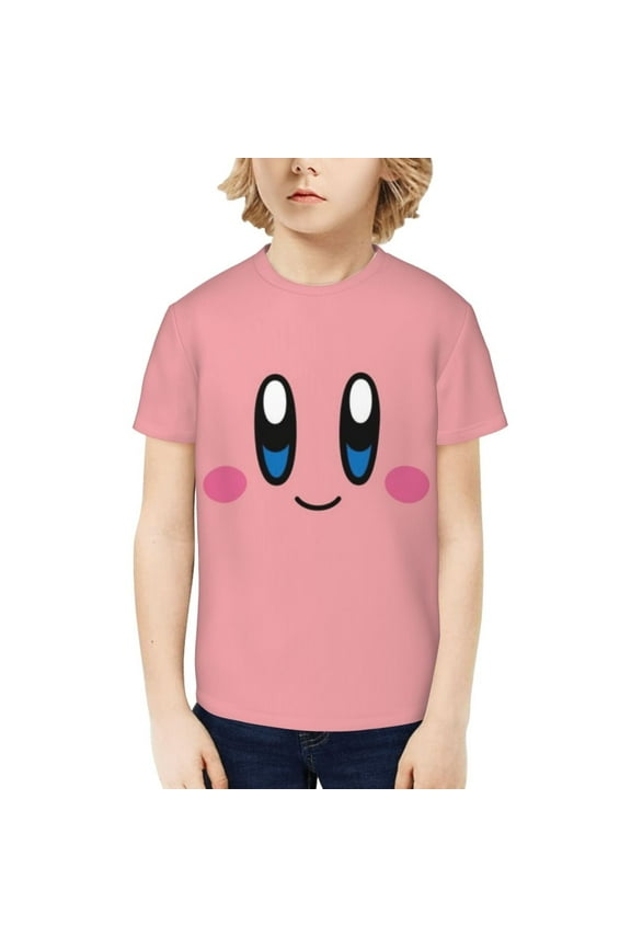 Kirby Kids T-Shirt 3d Printed Graphic T-Shirts Boys And Girls Short Sleeve Shirts For Youth Kids Medium