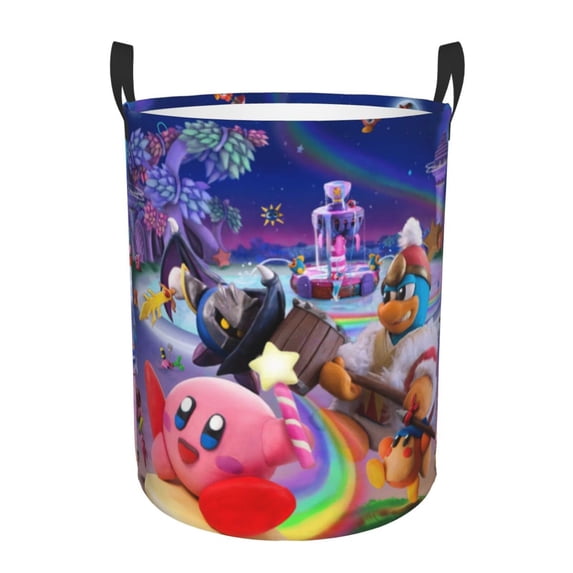 Kirby Large Laundry Hamper Collapsible Laundry Basket With Handles, Tall Storage Basket For Blanket, Toys, Dirty Clothes In Living Room, Bedroom, Bathroom, Nursery