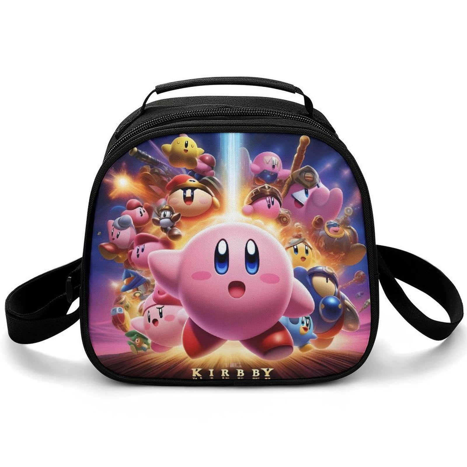 FOTAP Kirby Themage Inspireerde Tote Bag Kirby Merchandise Video Game Karakter Cadeau Cartoon Lover Schoudertas Gamer Fan Cadeaus, M-L, TAS