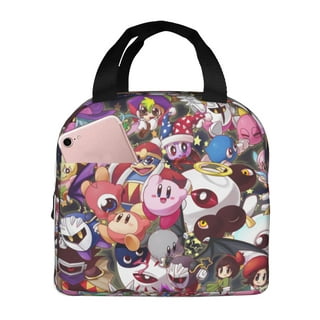 Kirby Main Character Design 2-Pack Lunch Bag and 24 Oz. Plastic Water  Bottle Set