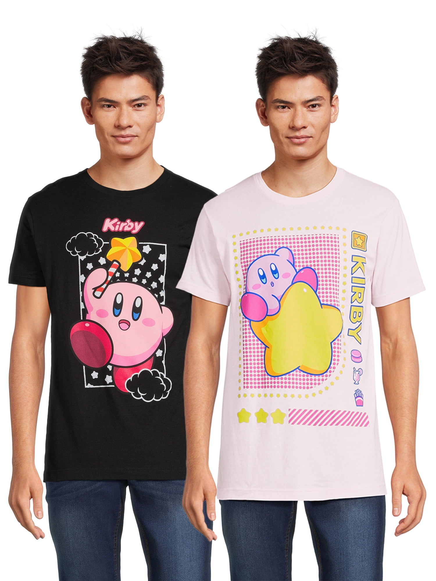 Amazon.com: Mens Kirby Retro Video Game Character Black