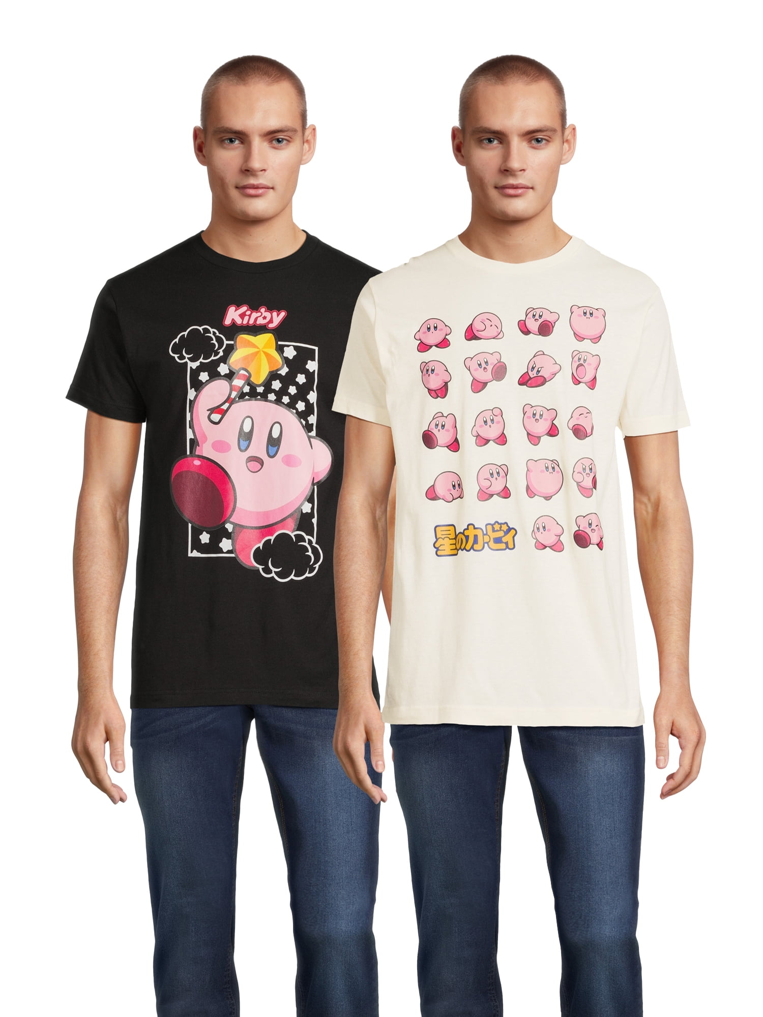 Kirby men's Graphic Tees - Fun Gamer Wardrobe Addition - Walmart.com