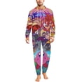 thumbnail image 1 of Kirby Men's Hooded Jumpsuit - Zip Up One Piece Pajamas Soft Cozy Winter Warm Plush Loungewear, 1 of 8