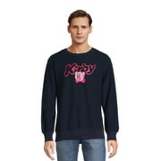 Kirby Men's and Big Men's Crewneck French Terry Cloth Sweatshirt, Sizes S-3XL