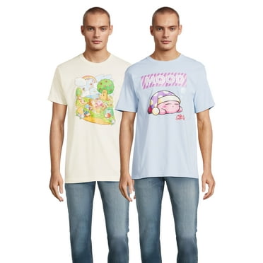 Kirby Men's and Big Men’s Graphic Tee Shirt, 2-Pack, Sizes S-3XL