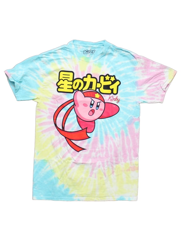 Kirby Mens T-Shirt - Samurai Style Tie Dye Kanji Attack