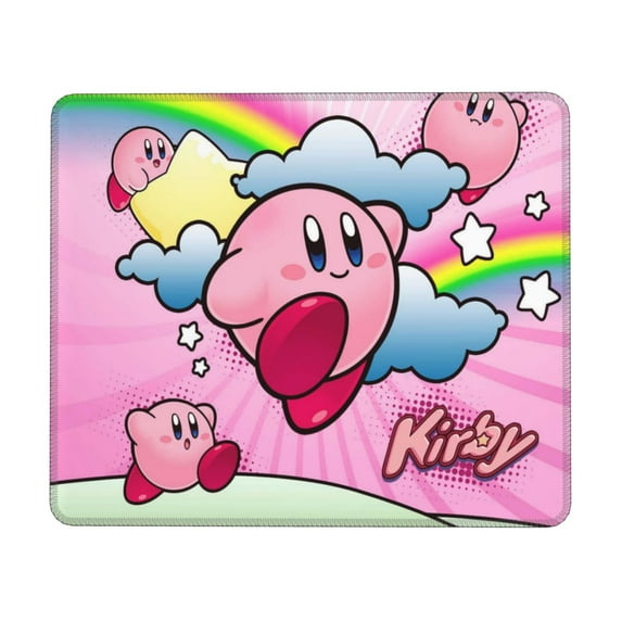 Kirby Mouse Pad, Computer Mouse Mat, Waterproof Non-Slip Rubber Base MousePads for Office Laptop 7.9 x 9.5 in