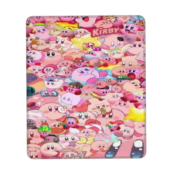 Kirby Mouse Pad, Computer Mouse Mat, Waterproof Non-Slip Rubber Base MousePads for Office Laptop 8.3 x 10.3 in