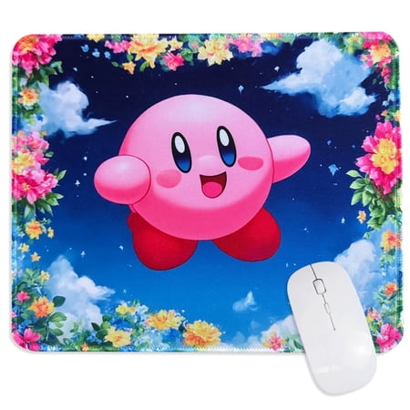 Cute Mouse Pad, Gaming Accessories, Adorable Gamer Gift, Kirby Desk Mat, Play Mat, Kids' Gift, Colorful Keyboard Mat