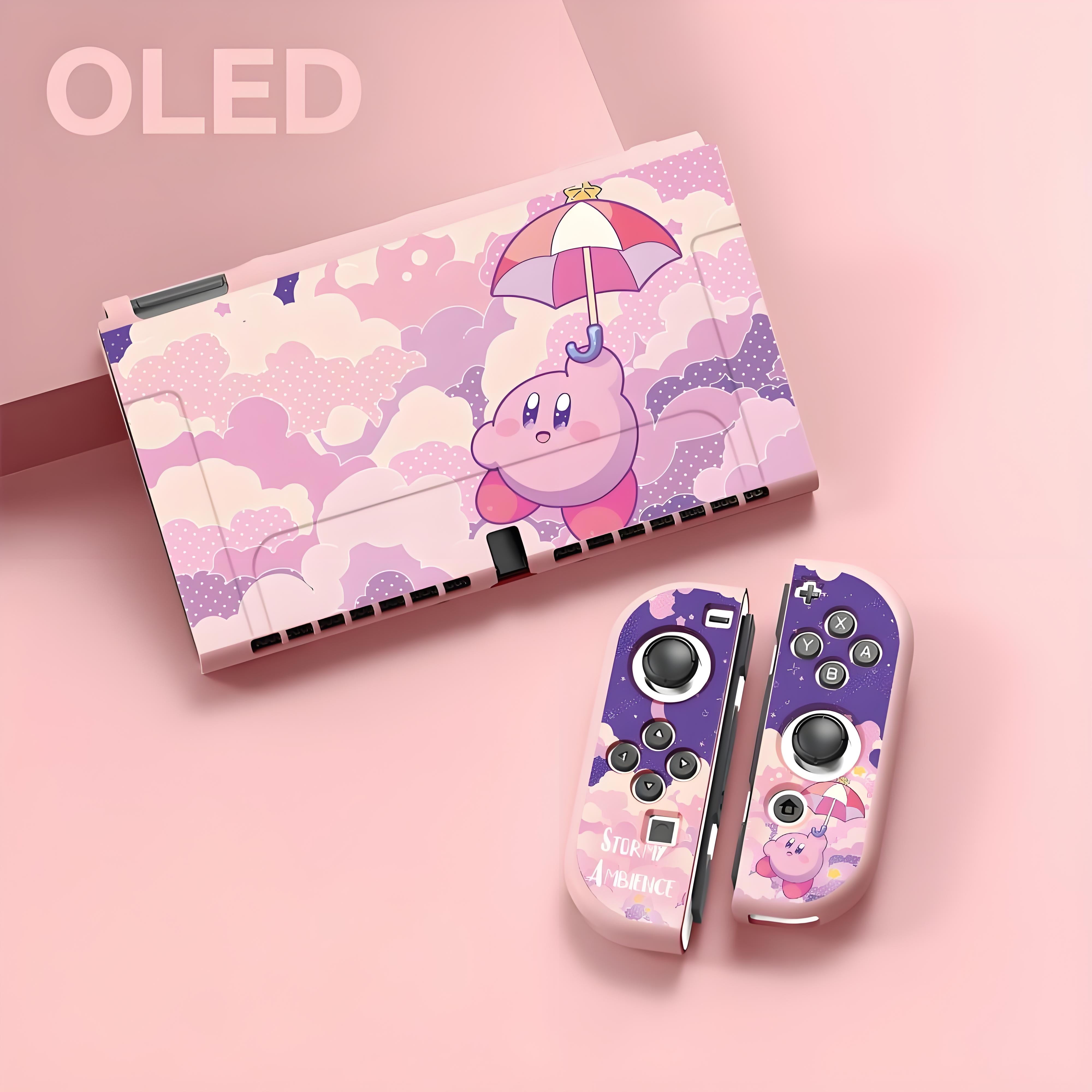 ‌Kirby Nintendo Switch OLED Silicone Case - Soft Protective Cover with ...